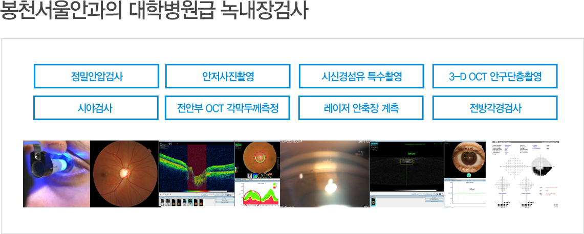 õȰ к 쳻˻ : оȾа˻, Կ, ýŰ漶 ƯԿ, 3-D OCT ȱԿ, þ߰˻, Ⱥ OCT ,   , 氢˻
